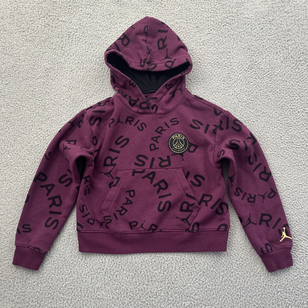 Jordan Paris Saint Germain PSG Pullover Hoodie Sweatshirt Sz Youth Large 12/13